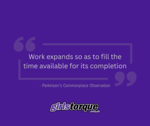 Parkinson's commonplace observation